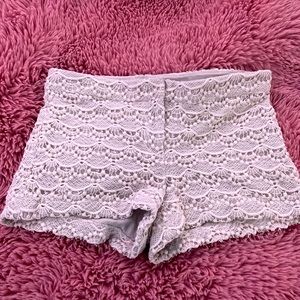 EXPRESS Lace shorts.